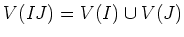 $ V(I J)=V(I)\cup V(J)$