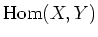 $ \operatorname{Hom}(X,Y)$