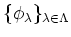 $ \{\phi_\lambda\}_{\lambda\in \Lambda}$