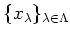 $ \{x_\lambda\}_{\lambda\in \Lambda}$