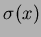 $\sigma(x)$