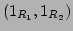 $(1_{R_1},1_{R_2})$