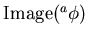 $\operatorname{Image}({}^a\phi)$