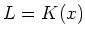 $L=K(x)$