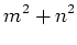 $\displaystyle m^2+n^2$