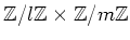 $ {\mbox{${\mathbb{Z}}$}}/l{\mbox{${\mathbb{Z}}$}}\times {\mbox{${\mathbb{Z}}$}}/m{\mbox{${\mathbb{Z}}$}}$