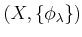 $ (X,\{\phi_\lambda\})$