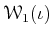 $ \mathcal W_1(\iota)$