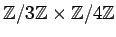 $ {\mbox{${\mathbb{Z}}$}}/3{\mbox{${\mathbb{Z}}$}}\times {\mbox{${\mathbb{Z}}$}}/4{\mbox{${\mathbb{Z}}$}}$