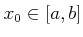 $ x_0\in [a,b]$