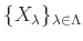 $ \{X_\lambda\}_{\lambda\in \Lambda}$