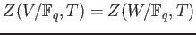 % latex2html id marker 797
$ Z(V/\mathbb{F}_q,T)
=Z(W/\mathbb{F}_q,T)$