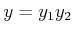 $ y=y_1y_2$