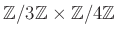 $ {\mbox{${\mathbb{Z}}$}}/3{\mbox{${\mathbb{Z}}$}}\times {\mbox{${\mathbb{Z}}$}}/4{\mbox{${\mathbb{Z}}$}}$