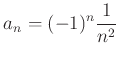 $\displaystyle a_n=(-1)^n\frac{1}{n^2}
$