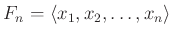 $ F_n=\langle x_1,x_2,\dots, x_n\rangle$