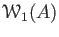 $ \mathcal W_1(A)$