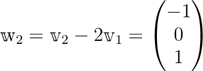 $\mathbbm v_1, \mathbbm w_2, \mathbbm w_3$