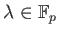 $ \lambda \in \mathbb{F}_p$